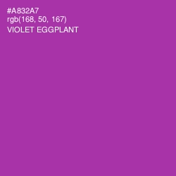 #A832A7 - Violet Eggplant Color Image